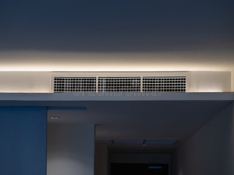 Air Conditioning Wall Mounted Ventilation System on Ceiling in the