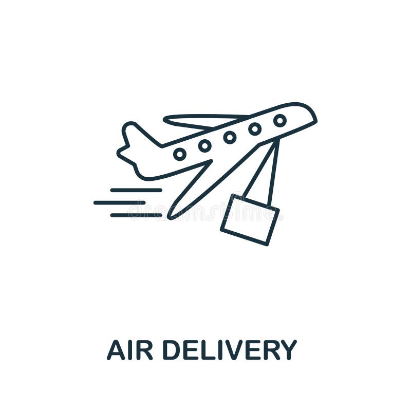 Air Delivery Icon. Simple Element from Delivery Collection. Creative ...