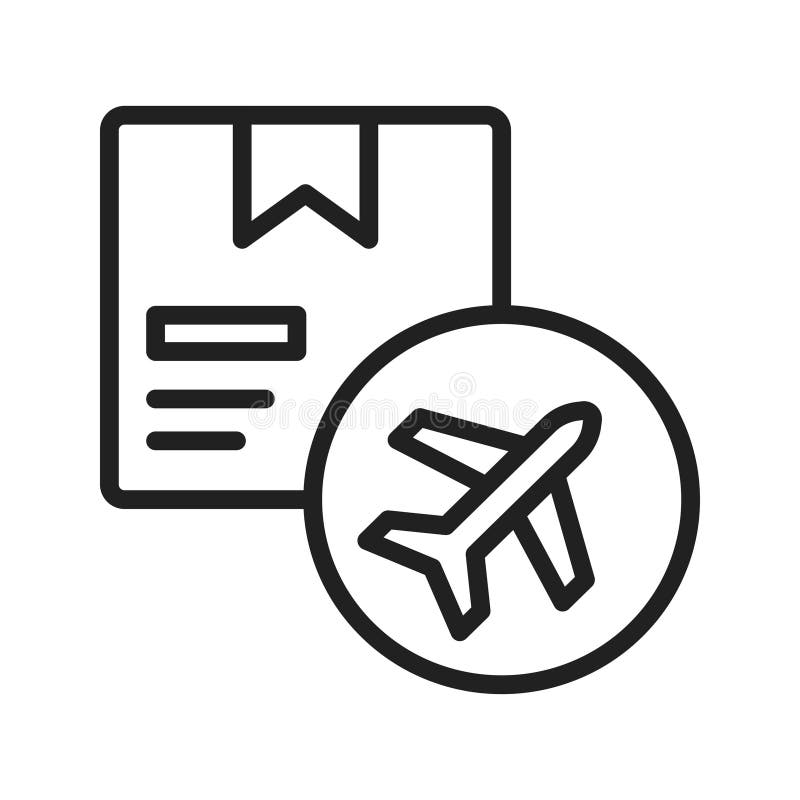 Air Delivery icon vector image. royalty free illustration
