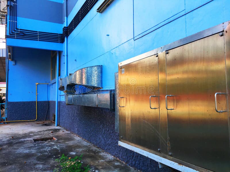 Air Vent Ducts Of Air Conditioning And Ventilation System On The Wall