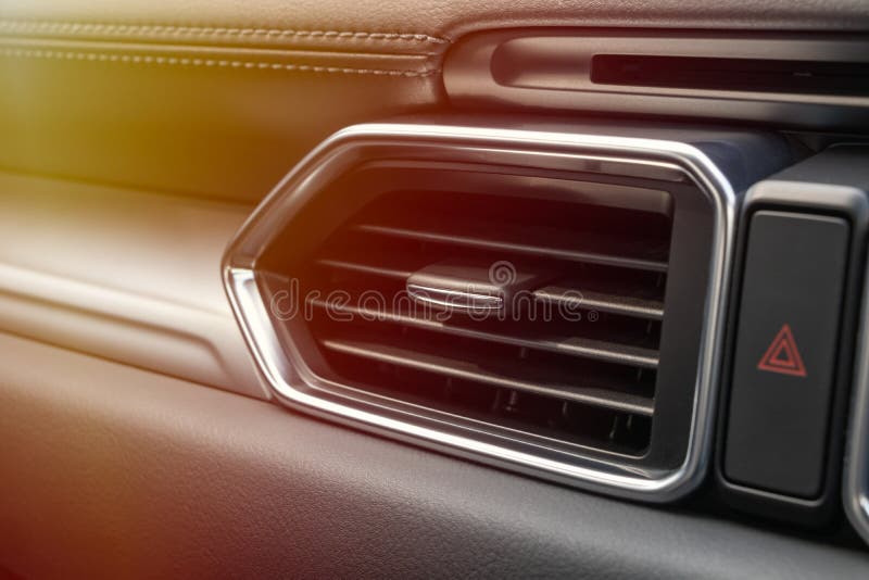 Air Ducts from Air Conditioners in Cars Stock Image Image of