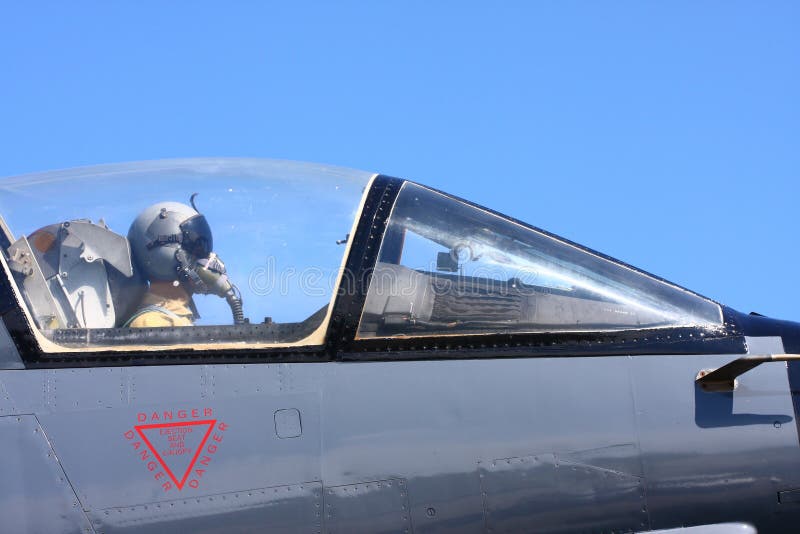 Air force fighter pilot stock photo