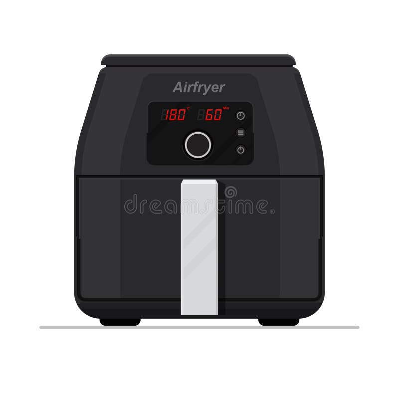 Air Fryer Kitchen Vector Flat Design Stock Vector Illustration of digital, food 203223688