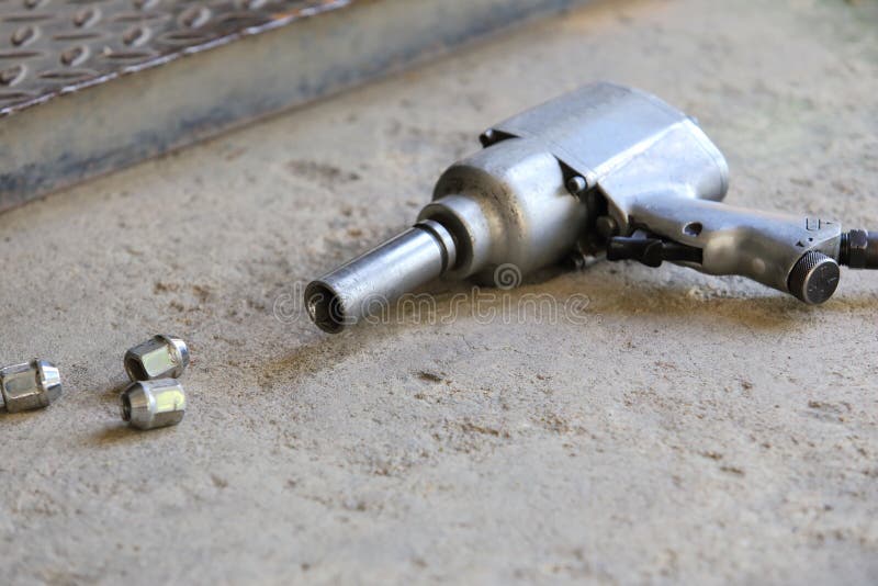 Air Gun for Change Car Wheel Stock Image Image of tool, tire 41197811