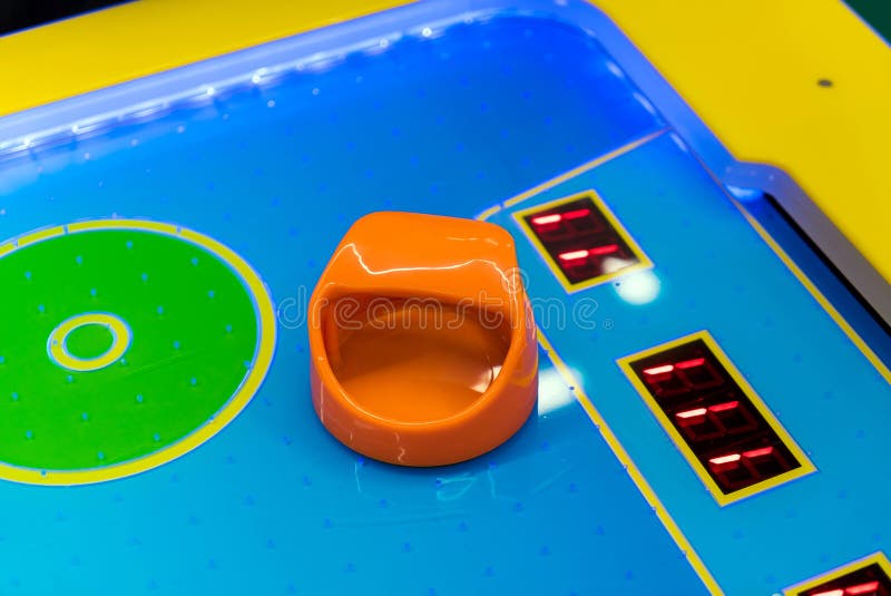 Air hockey game stock photo. Image of paddle, compete 92133288