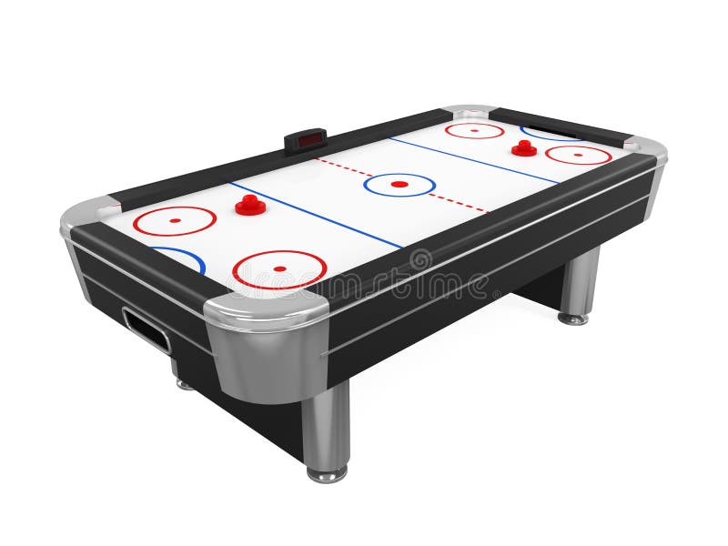 Air Hockey Table Isolated stock illustration. Illustration of