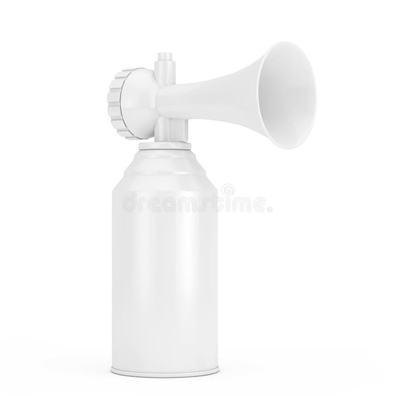 Air Horn with Free Space For Your Design. 3d Rendering Stock Illustration