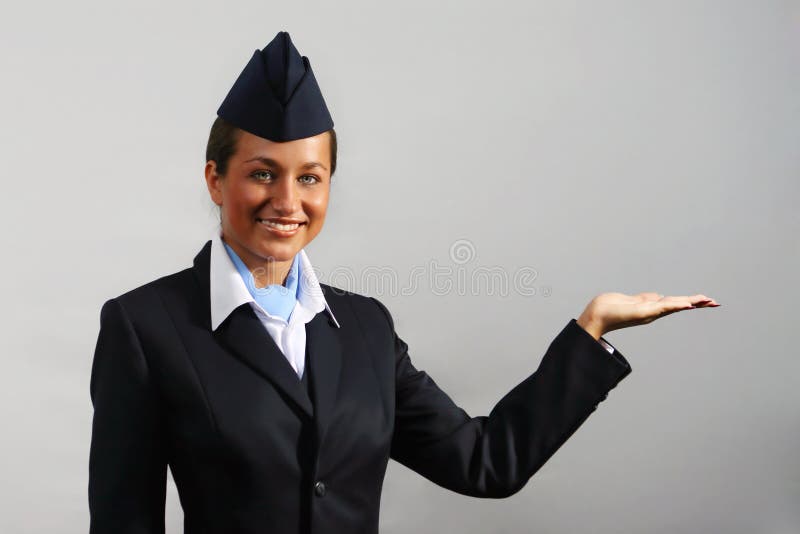 Air hostess. Portrait