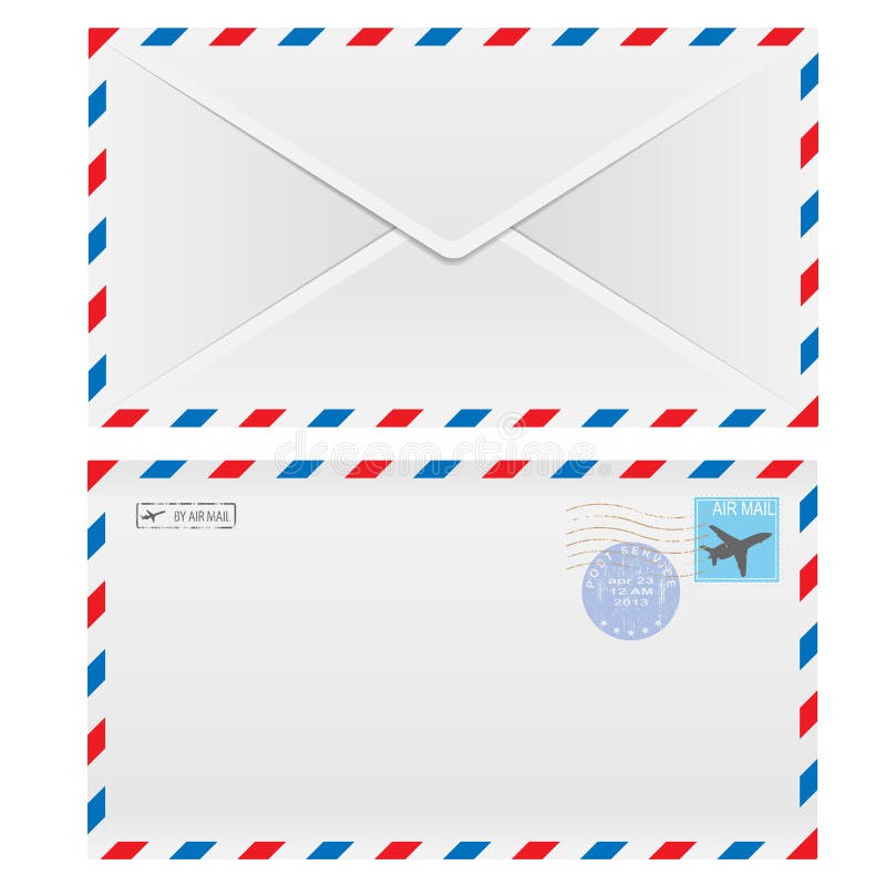 Air mail envelope vector illustration