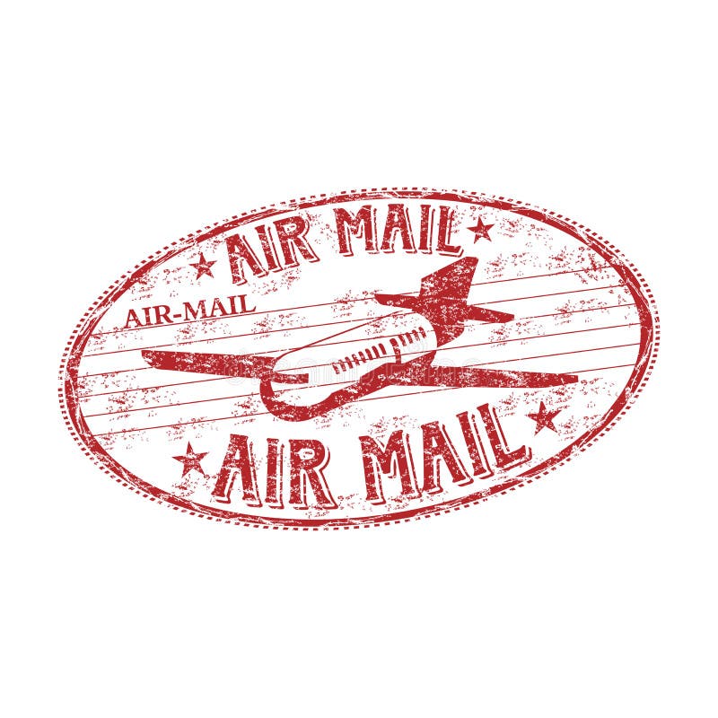 Air mail rubber stamp stock vector. Illustration of grunge - 14141206