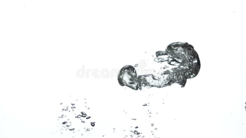 Air moving under water in super slow motion