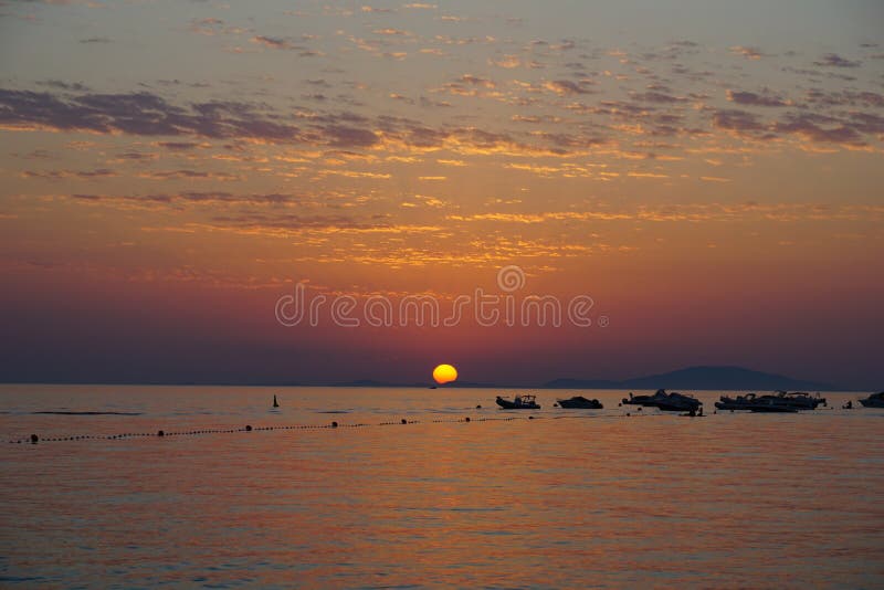 Air Pollution that Affect Sunset Colors Cause Dust and Haze Fill the