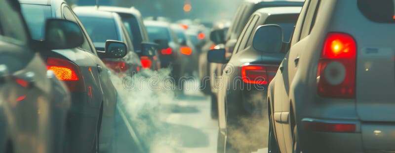 Air Pollution AI Generated Stock Illustration Circuit Diagram