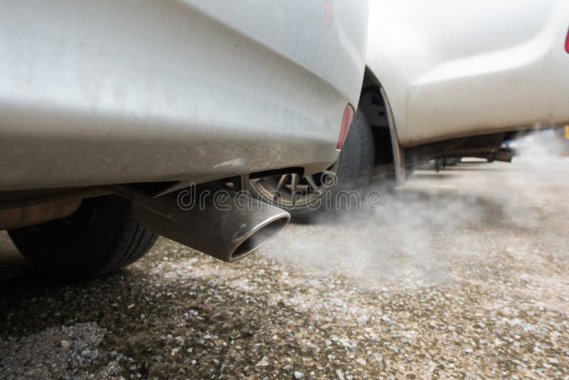 Air Pollution from Vehicle Exhaust Pipe Stock Image - Image of auto ...