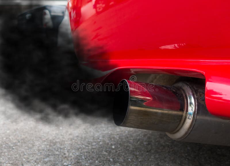 Air Pollution from Vehicle Exhaust Pipe Stock Photo Image of health, poisoning 111684450