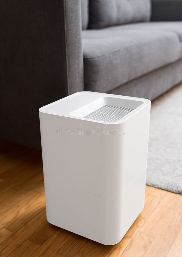 Air purifier in the room. stock photo. Image of equipment 182513128