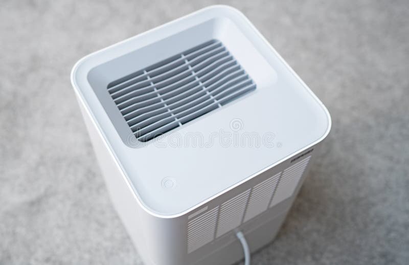 Air purifier in the room. stock photo. Image of device 182513160