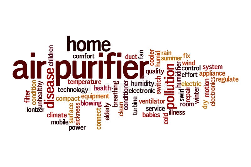 Air Purifier Word Cloud Concept Stock Illustration Illustration of