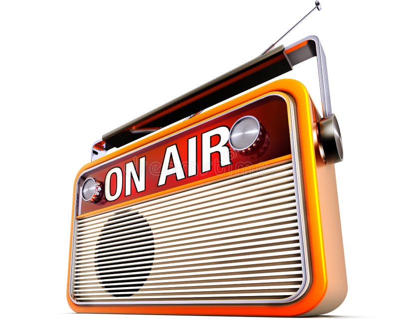 On air radio stock illustration. Illustration of broadcast 32030097