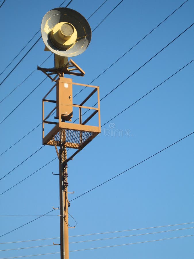 Air Raid Siren stock image. Image of tsunami, alert, wave 14547393
