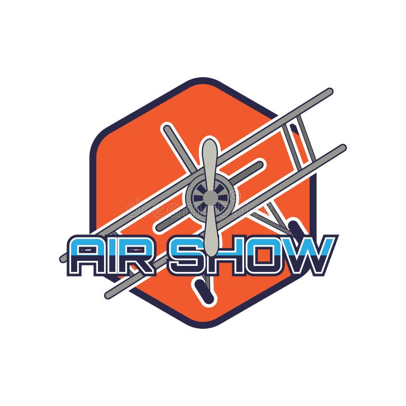 Air Show Logo Isolated on White Background for Air Show Sport Concept ...