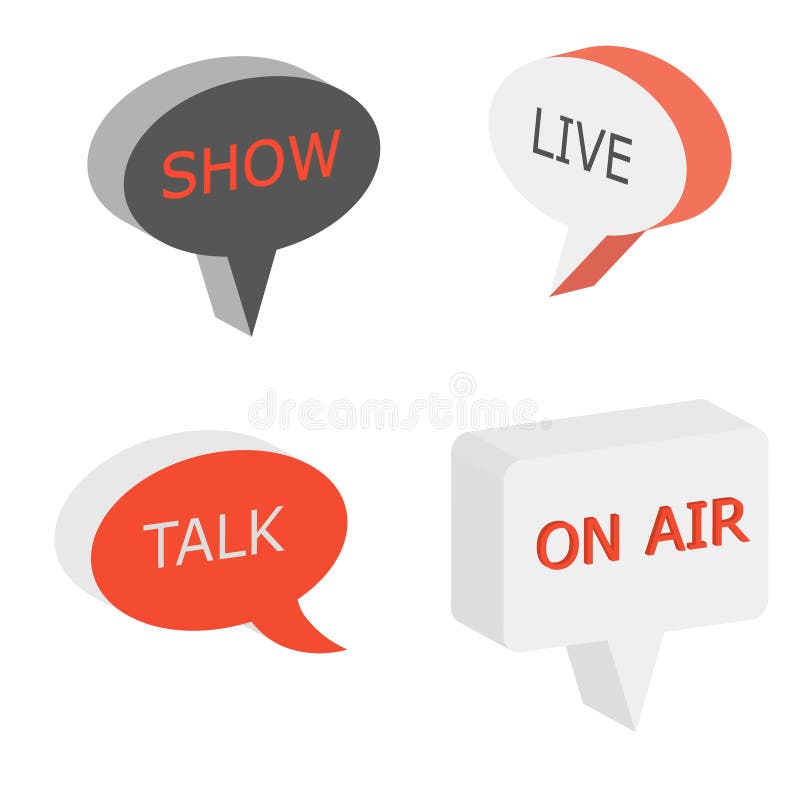 On Air sign, talk show symbol