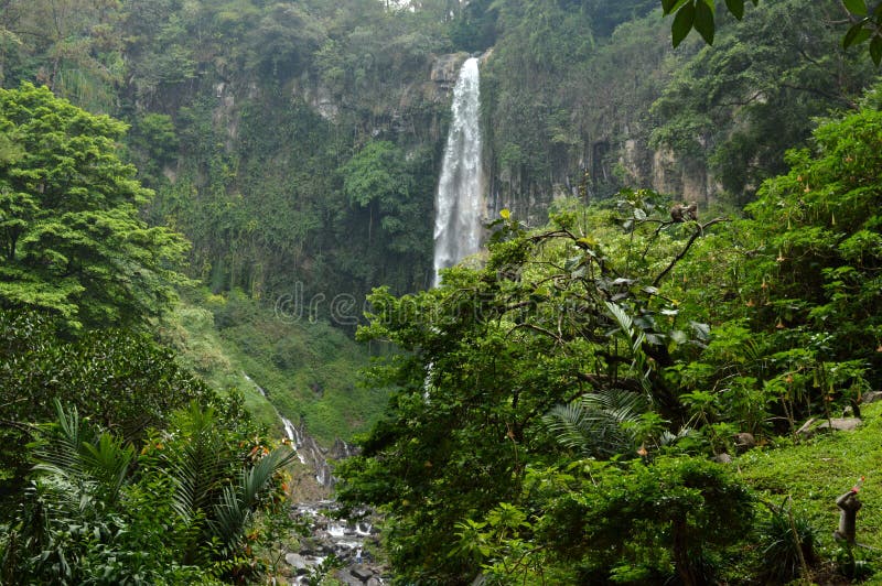 Air Terjun Tawangmangu Tawangmangu Waterfall Stock Photo - Image of
