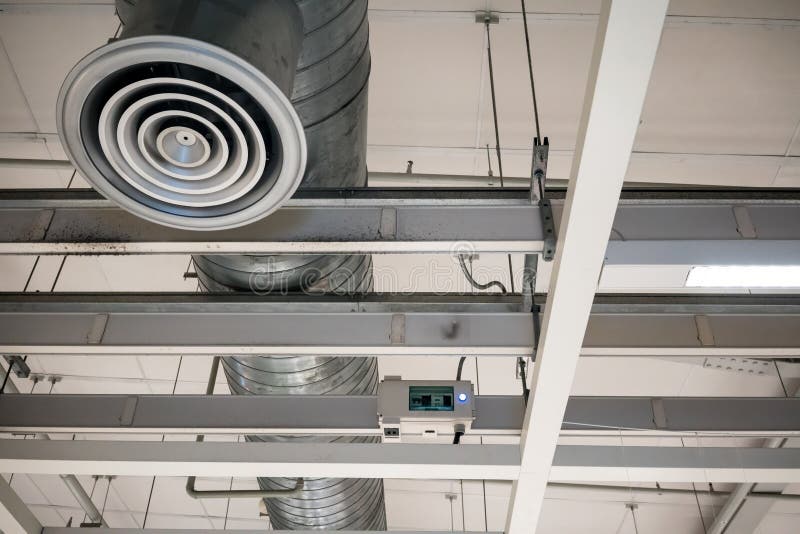 Air ventilator, electrical panel, controls and switches in the b royalty free stock images Air ventilator, electrical panel, controls and switches in the b royalty free stock images