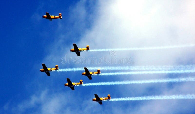 One of the air teams at Chicago's Annual Air and Water Show. One of the air teams at Chicago's Annual Air and Water Show.