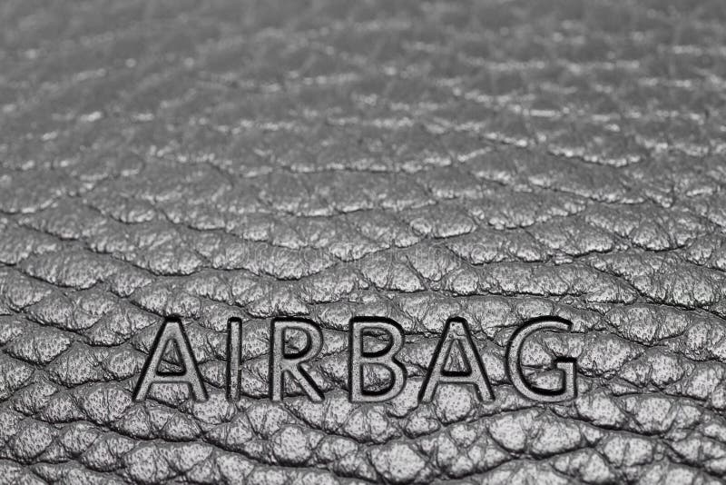 Airbag sign on dashboard