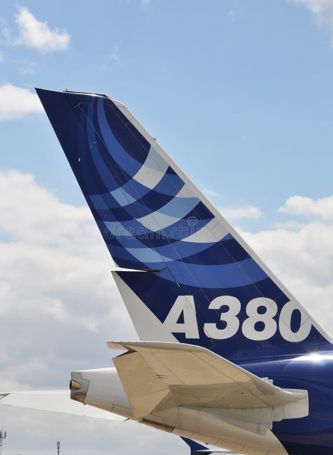 Airbus A380 stock photography