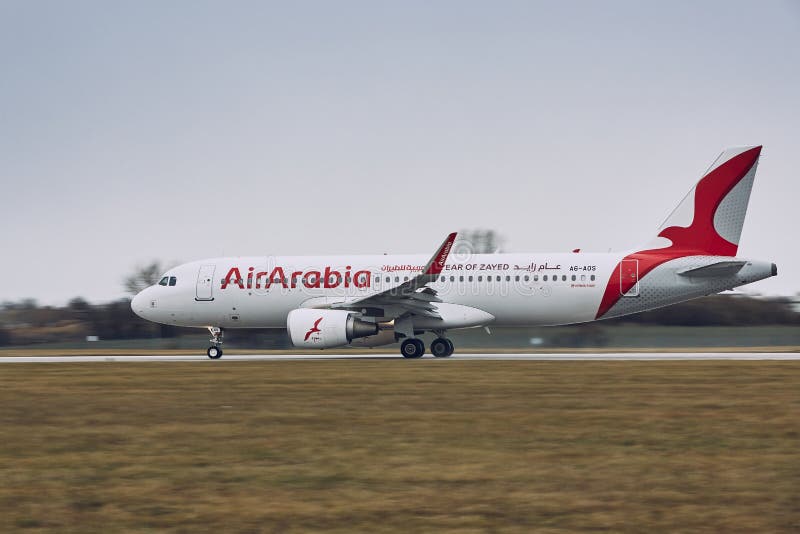 Airbus A320 di Air Arabia fotografia stock libera da diritti Airbus A320 di Air Arabia fotografia stock libera da diritti