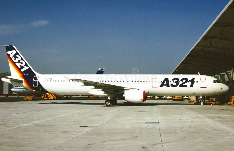Airbus Industrie A321 131 FWIB NC 385. immagini stock