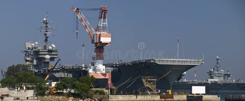 Aircraft Carriers Docked