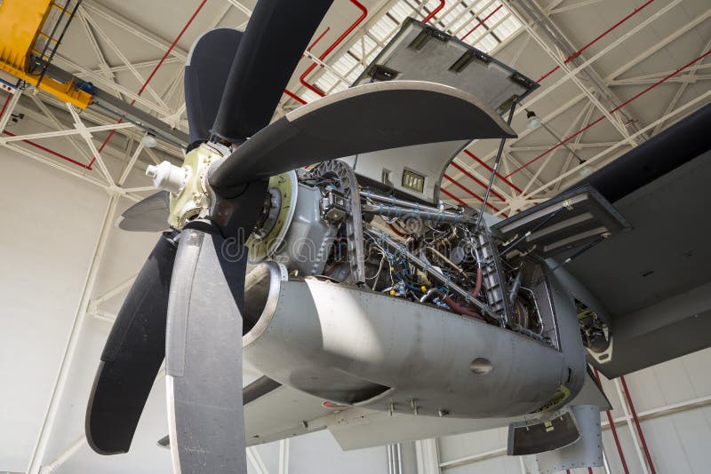 Aircraft Engine Turbine Maintenance Stock Photo Image of airplane, complexity 108660134