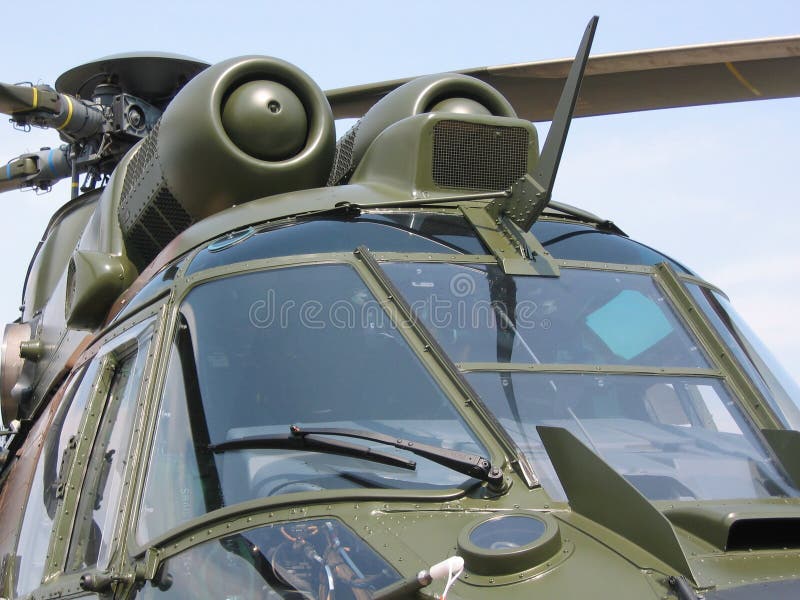 Aircraft - Military helicopter closeup