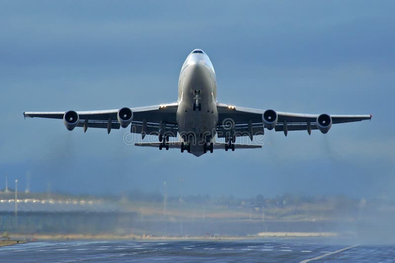 Aircraft taking off