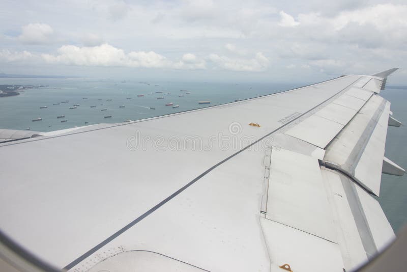 Aircraft Wing stock image