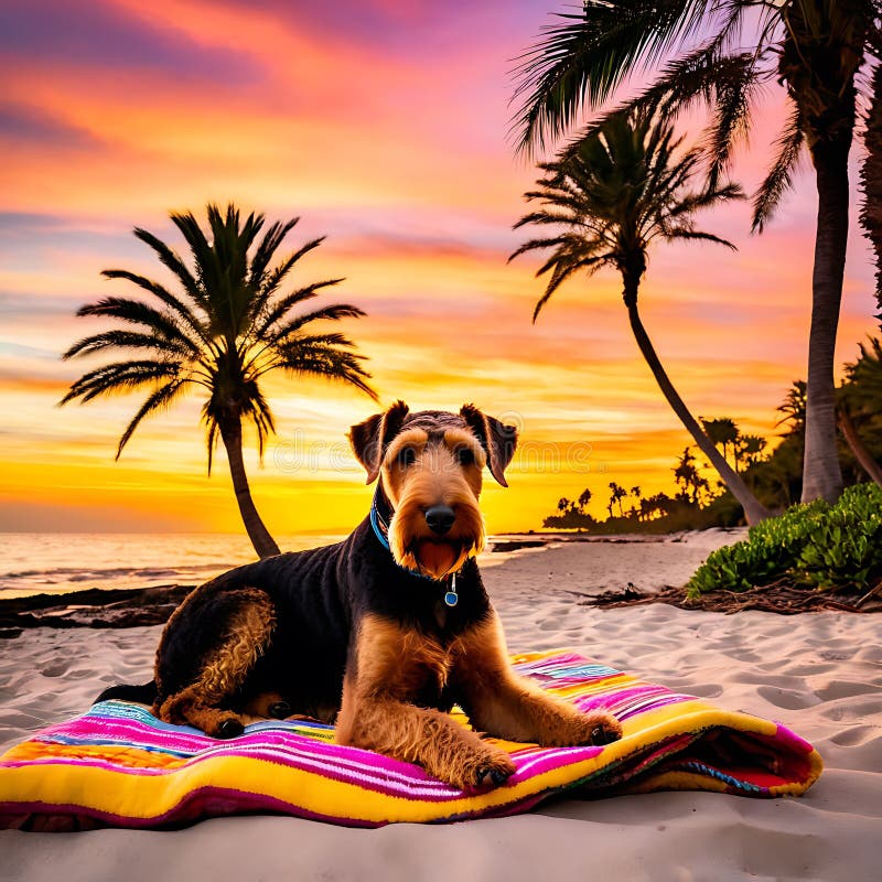 Airedale Beach Blanket Airedale Beach Blanket