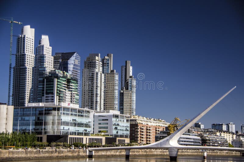 Cityscape of Puerto Madero area in Buenos Aires, Argentina. Cityscape of Puerto Madero area in Buenos Aires, Argentina.