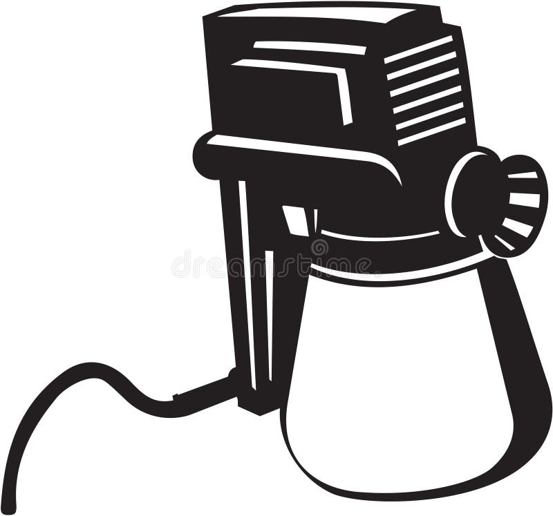 Paint Sprayer Gun Vector Illustration Stock Vector Illustration of