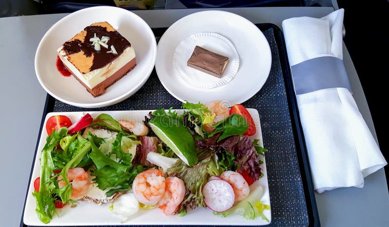 Airline Meal Onboard The Aircraft