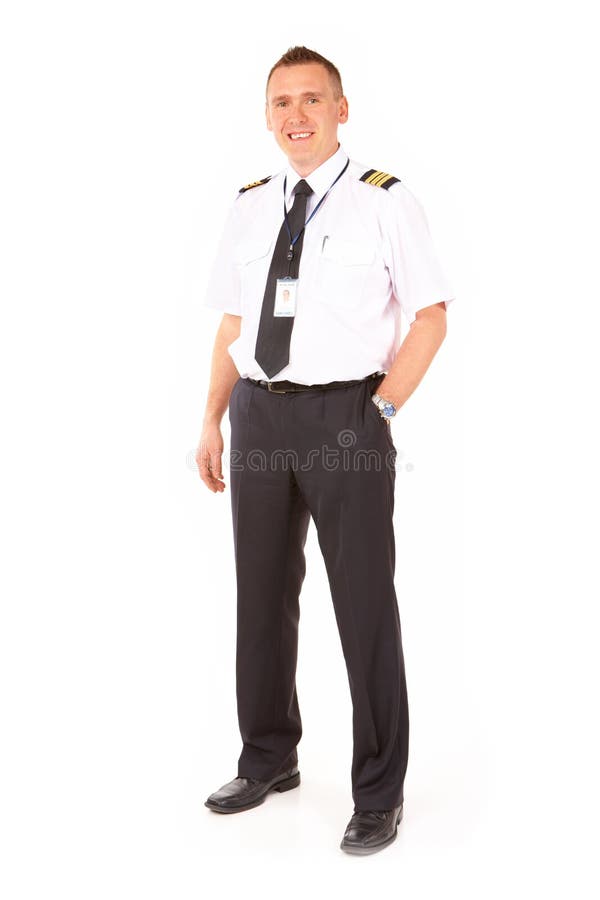 Airline pilot royalty free stock images