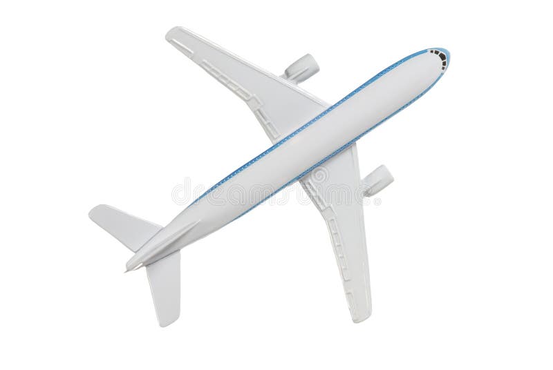 Airplane. Model jet airplane on white royalty free stock photo Airplane. Model jet airplane on white royalty free stock photo
