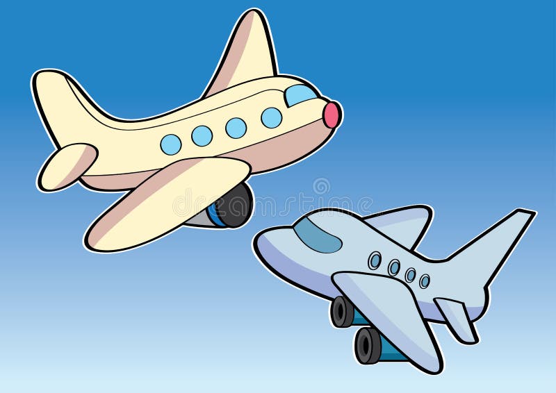 Airplane Aircraft Aeroplane Plane Cartoon Stock Vector - Illustration of  vector, trip: 105753401