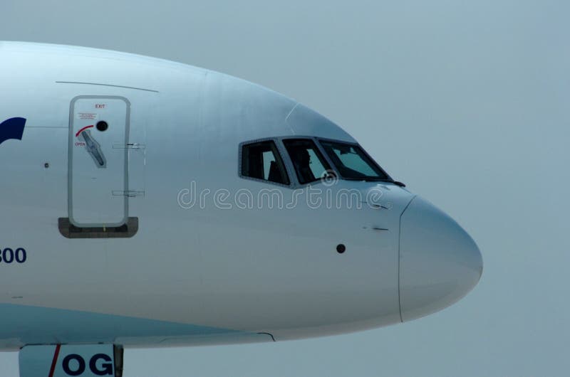 Airplane close up stock photos