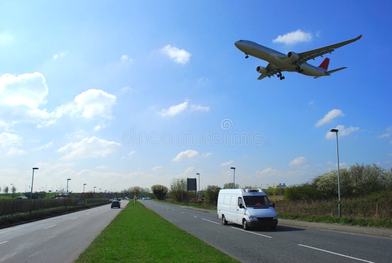 Airplane in flight