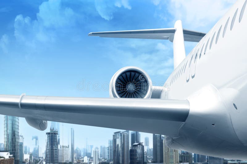 Airplane flying in the air stock photo. Image of aeroplane 193171376