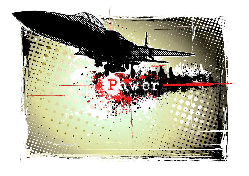 Airplane frame stock vector. Illustration of towm, military - 17831208