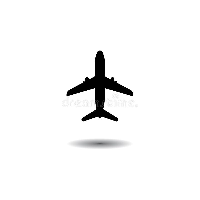 Airplane icon royalty free illustration